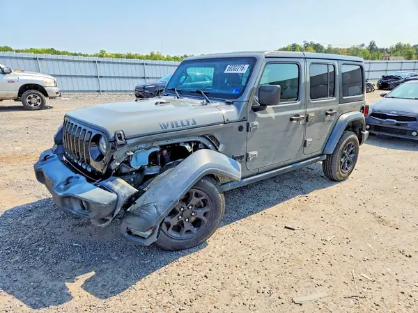 1C4HJXDG5LW170257 — 2020 Jeep Wrangler, Передняя часть (Front End), фото до ремонта