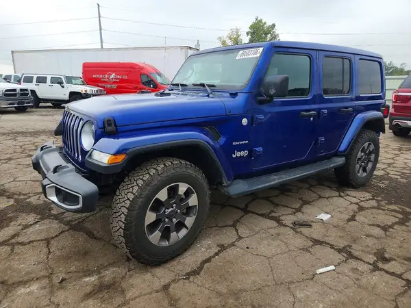 1C4HJXEG6LW317393 — 2020 Jeep Wrangler, Передняя часть (Front End), фото до ремонта