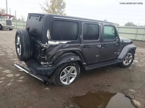 2020 Jeep Wrangler Unlimited Sahara VIN 1C4HJXEN9LW214936 фото 3