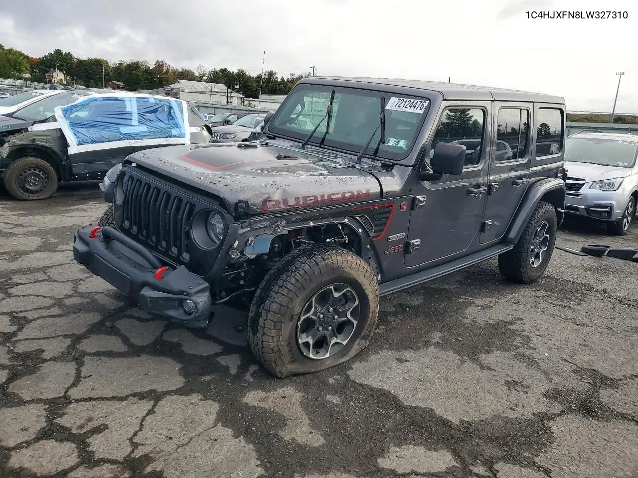 2020 Jeep Wrangler Unlimited Rubicon VIN 1C4HJXFN8LW327310 фото 1