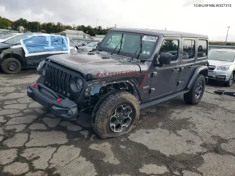 1C4HJXFN8LW327310 — 2020 Jeep Wrangler, Передняя часть, фото до ремонта