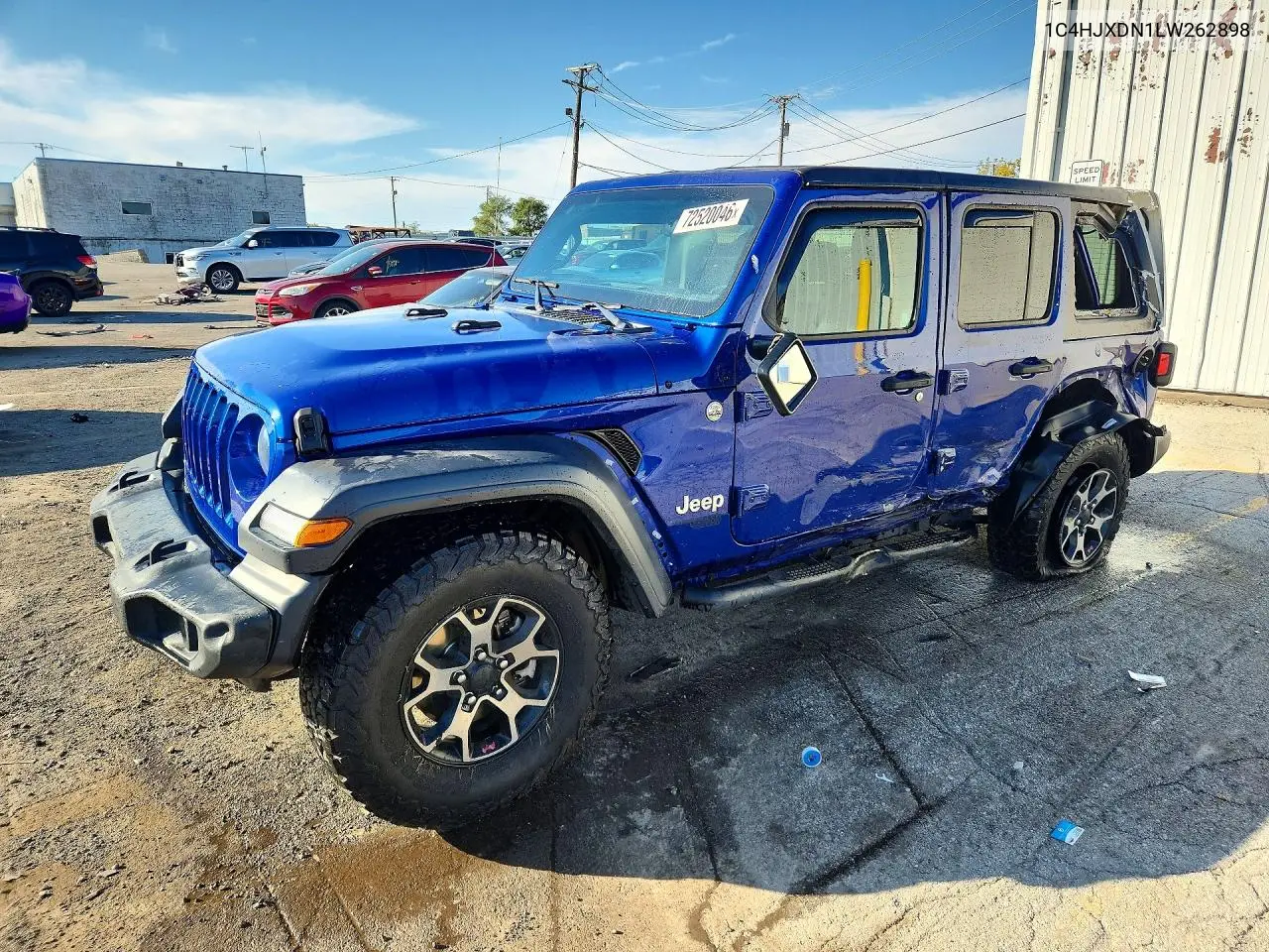 2020 Jeep Wrangler Unlimited Sport VIN 1C4HJXDN1LW262898 фото 1