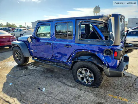 2020 Jeep Wrangler Unlimited Sport VIN 1C4HJXDN1LW262898 фото 2