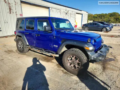 2020 Jeep Wrangler Unlimited Sport VIN 1C4HJXDN1LW262898 фото 4