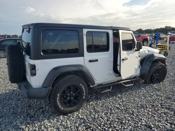 1C4HJXDG7MW631623 — 2021 Jeep Wrangler, фото 3 с аукциона Copart, Передняя часть