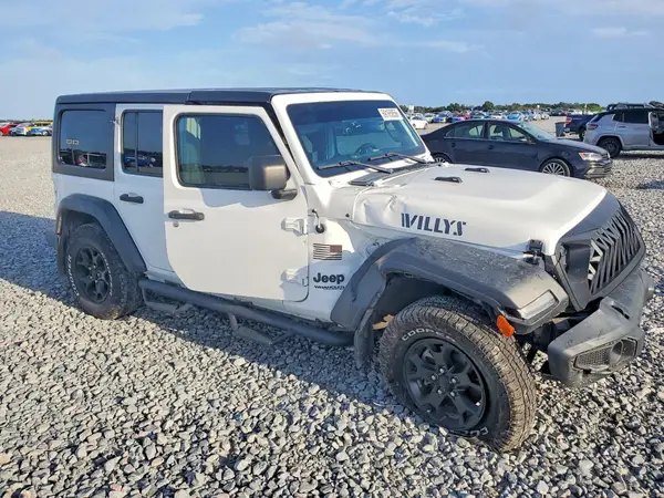 1C4HJXDG7MW631623 — 2021 Jeep Wrangler, фото 4 с аукциона Copart, Передняя часть