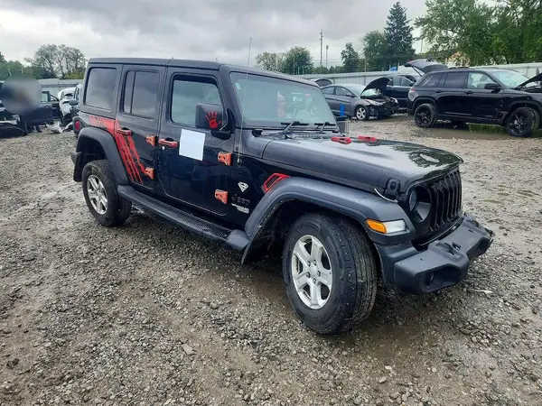 1C4HJXKNXMW797832 — 2021 Jeep Wrangler, Передняя часть (Front End), фото до ремонта
