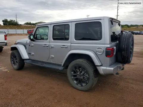 2021 Jeep Wrangler Unlimited Sahara VIN 1C4HJXEG7MW585905 фото 2