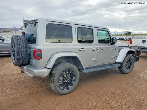 2021 Jeep Wrangler Unlimited Sahara VIN 1C4HJXEG7MW585905 фото 3