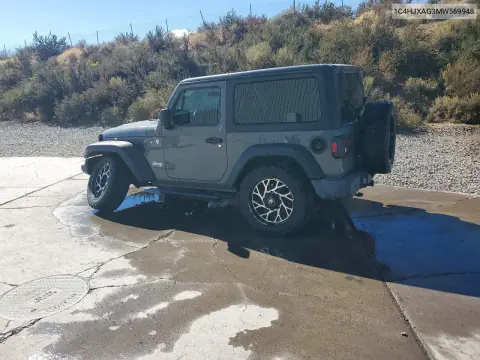 2021 Jeep Wrangler Sport VIN 1C4HJXAG3MW569948 фото 2