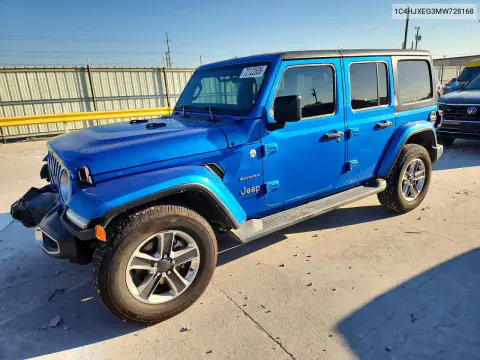 2021 Jeep Wrangler Unlimited Sahara VIN 1C4HJXEG3MW728168 фото 1