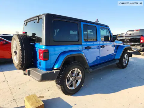 2021 Jeep Wrangler Unlimited Sahara VIN 1C4HJXEG3MW728168 фото 3
