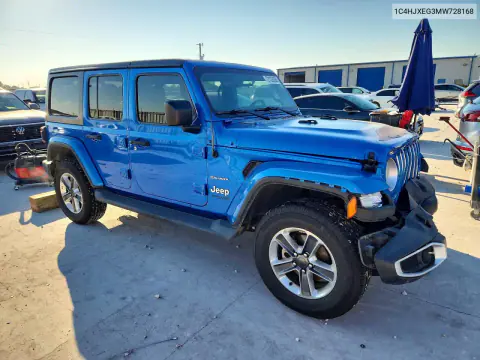2021 Jeep Wrangler Unlimited Sahara VIN 1C4HJXEG3MW728168 фото 4