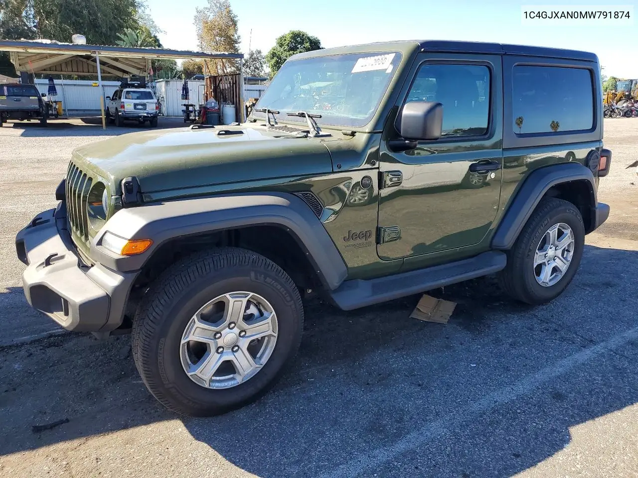 2021 Jeep Wrangler Sport VIN 1C4GJXAN0MW791874 фото 1