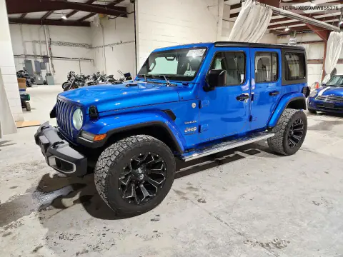 2021 Jeep Wrangler Unlimited Sahara VIN 1C4HJXEG9MW855376 фото 1
