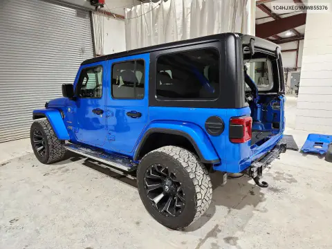 2021 Jeep Wrangler Unlimited Sahara VIN 1C4HJXEG9MW855376 фото 2