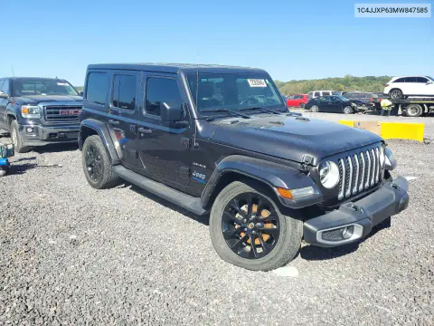2021 Jeep Wrangler Unlimited Sahara 4Xe VIN 1C4JJXP63MW847585 фото 4