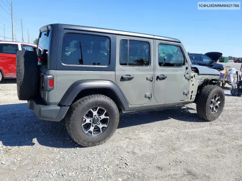 2021 Jeep Wrangler Unlimited Sport VIN 1C4HJXDN9MW621786 фото 3