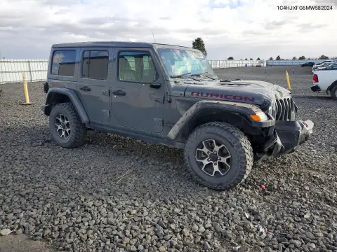 2021 Jeep Wrangler Unlimited Rubicon VIN 1C4HJXFG6MW582024 фото 4