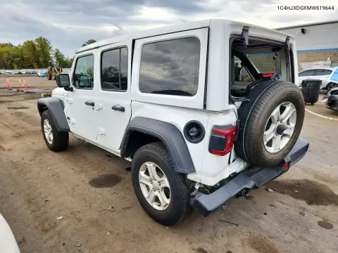 1C4HJXDGXMW619644 — 2021 Jeep Wrangler, фото 2 с аукциона Copart, Задняя часть