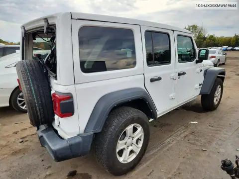 1C4HJXDGXMW619644 — 2021 Jeep Wrangler, фото 3 с аукциона Copart, Задняя часть