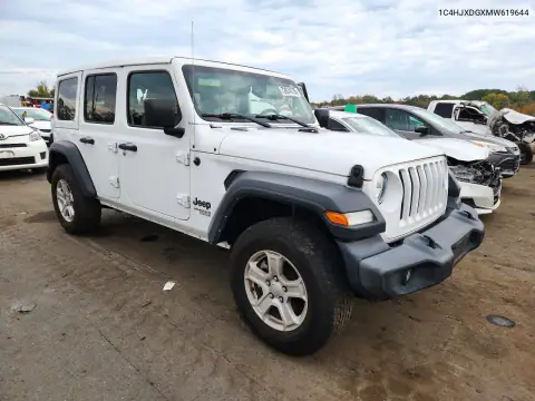 1C4HJXDGXMW619644 — 2021 Jeep Wrangler, фото 4 с аукциона Copart, Задняя часть