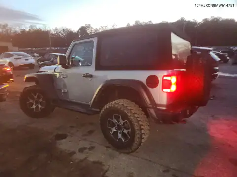 1C4HJXCN8MW614751 — 2021 Jeep Wrangler, фото 2 с аукциона Copart, Передняя часть