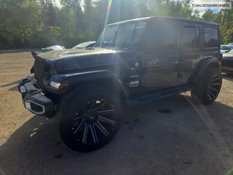1C4HJXEN6NW268892 — 2022 Jeep Wrangler, Передняя часть, фото до ремонта