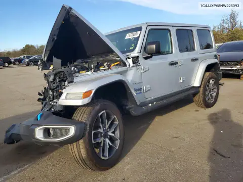 2022 Jeep Wrangler Unlimited Sahara 4Xe VIN 1C4JJXP68NW228093 фото 1
