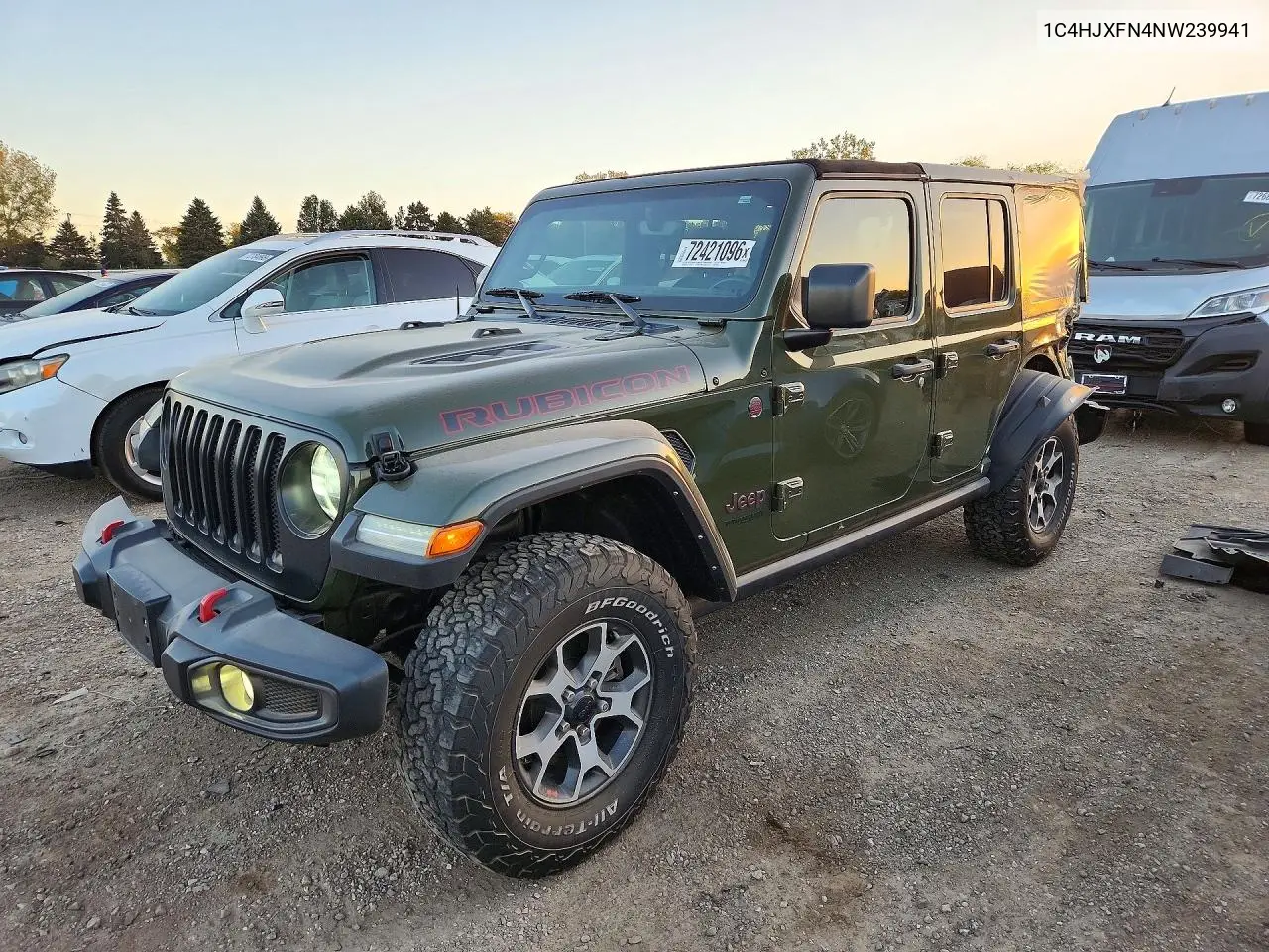 2022 Jeep Wrangler Unlimited Rubicon VIN 1C4HJXFN4NW239941 фото 1