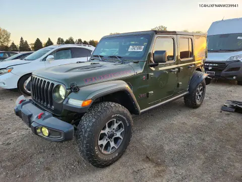 1C4HJXFN4NW239941 — 2022 Jeep Wrangler, Задняя часть, фото до ремонта
