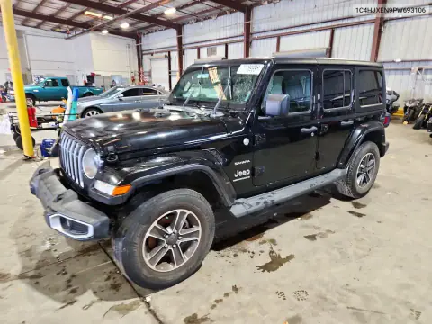 1C4HJXEN9PW693106 — 2023 Jeep Wrangler, Механические повреждения, фото до ремонта