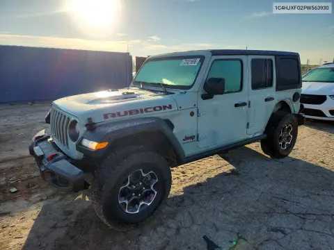 1C4HJXFG2PW563930 — 2023 Jeep Wrangler, Задняя часть, фото до ремонта