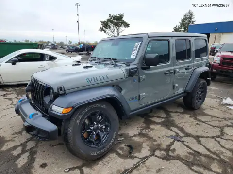 1C4JJXN61PW623657 — 2023 Jeep Wrangler, Передняя часть, фото до ремонта