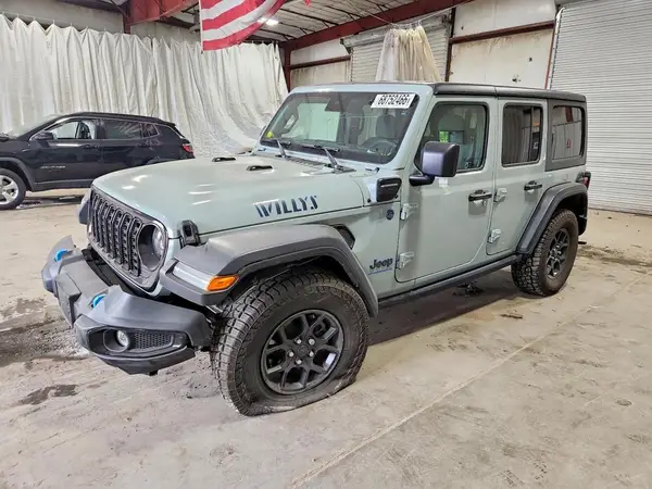 1C4RJXN68RW166223 — 2024 Jeep Wrangler, Передняя часть (Front End), фото до ремонта