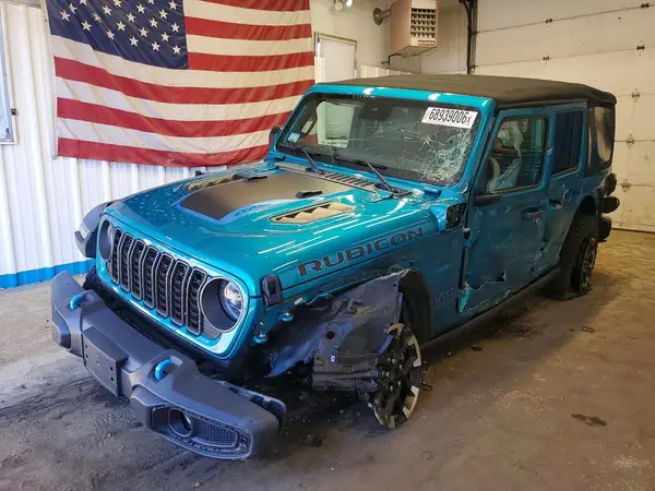 1C4RJXR6XRW249825 — 2024 Jeep Wrangler, Передняя часть (Front End), фото до ремонта