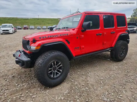 1C4RJXFG2RW180531 — 2024 Jeep Wrangler, Пожар, фото до ремонта