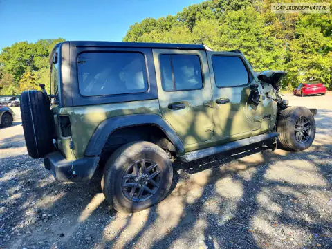1C4PJXDN3SW647776 — 2025 Jeep Wrangler, фото 3 с аукциона Copart 15.10.2026, Передняя часть