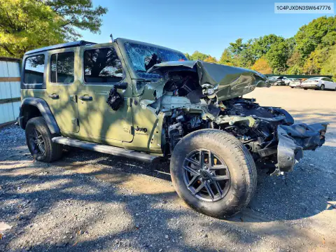 1C4PJXDN3SW647776 — 2025 Jeep Wrangler, фото 4 с аукциона Copart 15.10.2026, Передняя часть