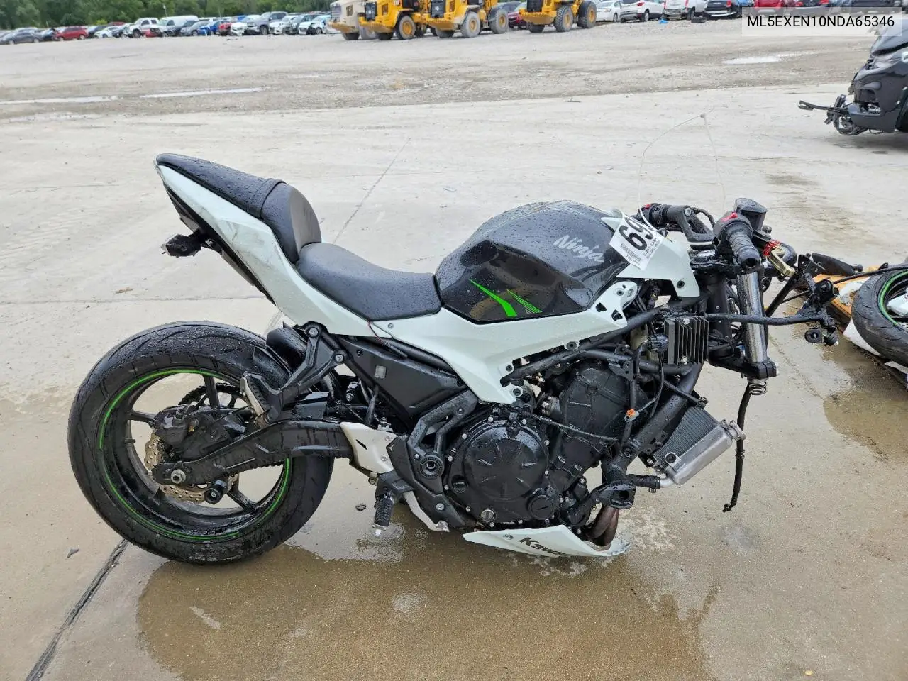2022 Kawasaki Ex650 N VIN ML5EXEN10NDA65346 фото 1