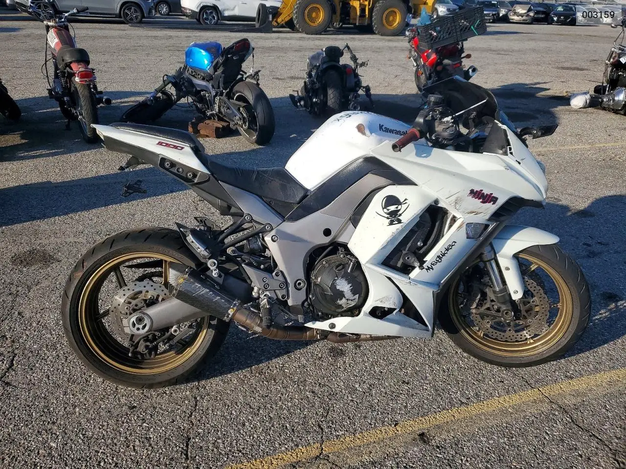 2011 Kawasaki Z1000 VIN JKAZXCG13BA003159 фото 1