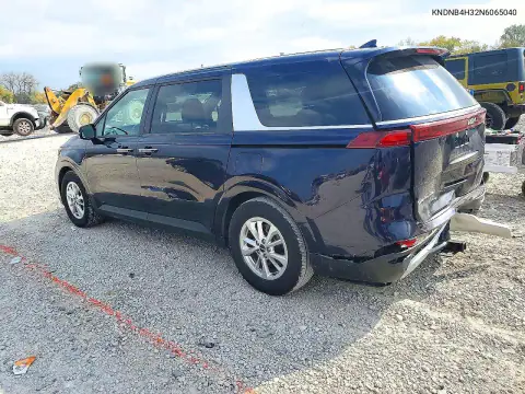 KNDNB4H32N6065040 — 2022 Kia Carnival, фото 2 с аукциона Copart, Задняя часть