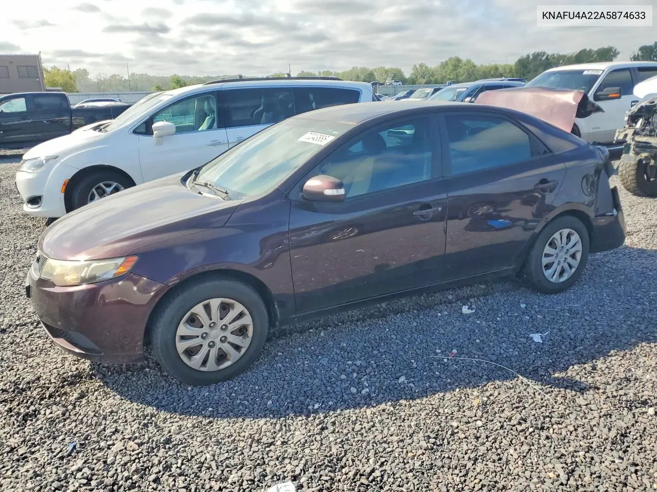 2010 Kia Forte Ex VIN KNAFU4A22A5874633 фото 1