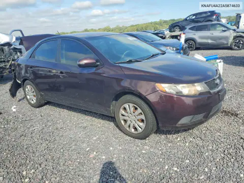 2010 Kia Forte Ex VIN KNAFU4A22A5874633 фото 4