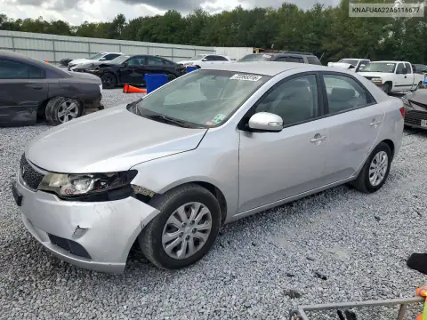 KNAFU4A22A5116677 — 2010 Kia Forte, Передняя часть, фото до ремонта