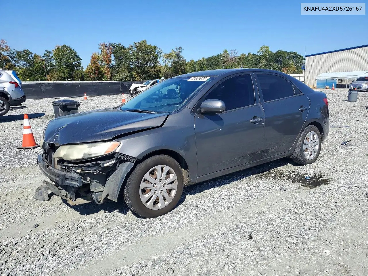 KNAFU4A2XD5726167 Kia Forte 2013 — повреждение Передняя часть, фото до ремонта