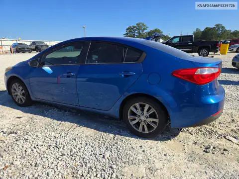 KNAFX4A66F5339726 — 2015 Kia Forte, фото 2 с аукциона Copart, Передняя часть