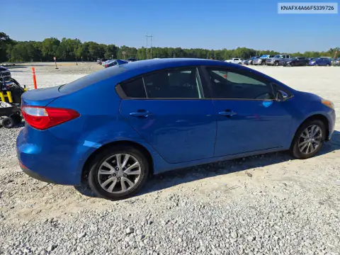 KNAFX4A66F5339726 — 2015 Kia Forte, фото 3 с аукциона Copart, Передняя часть