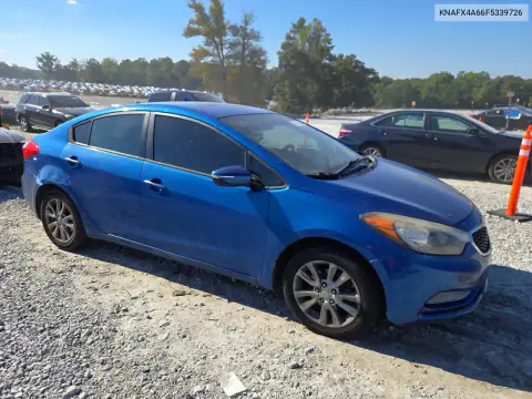 KNAFX4A66F5339726 — 2015 Kia Forte, фото 4 с аукциона Copart, Передняя часть