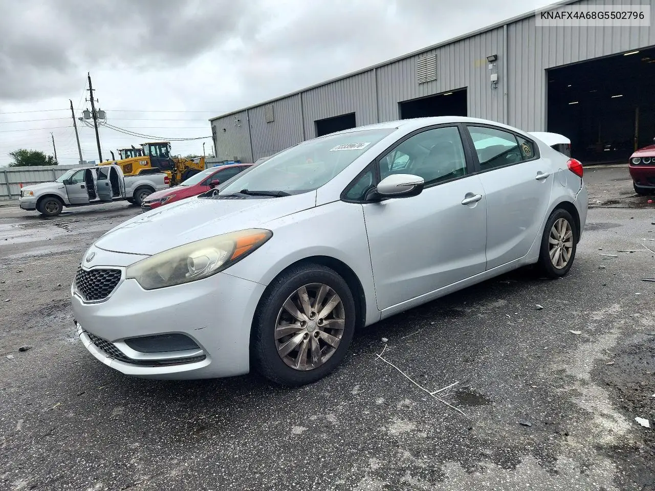 KNAFX4A68G5502796 Kia Forte 2016 — повреждение Задняя часть, фото до ремонта